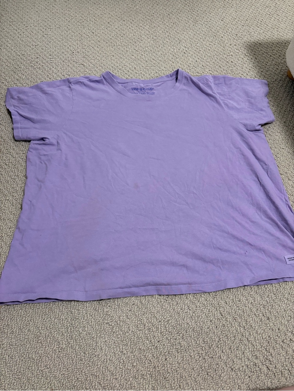 Life Is Good Lavender Women’s Crusher Tee Size XXXL